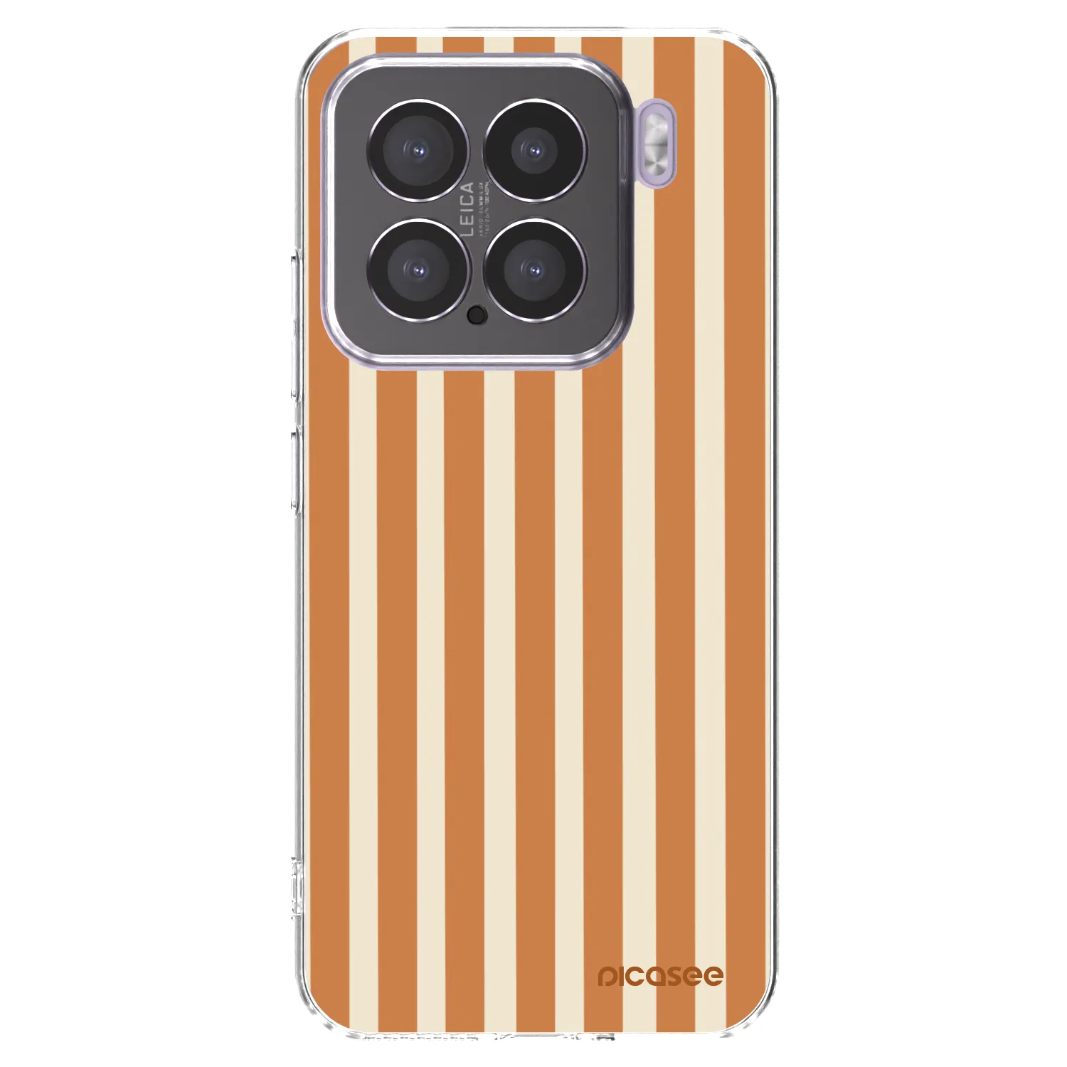 Picasee silikónový prehľadný obal pre Xiaomi 15 - Orange lines
