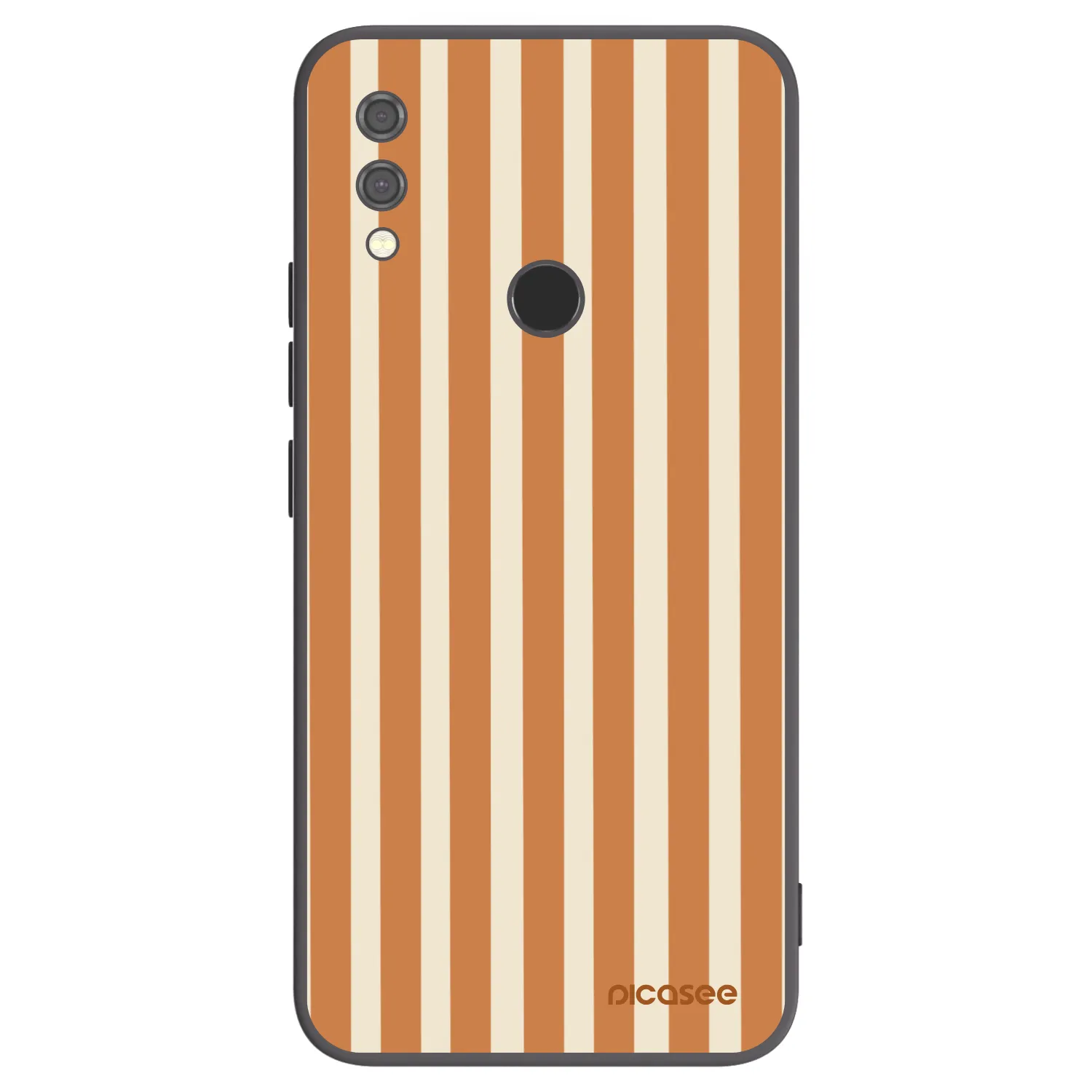 Picasee silikónový čierny obal pre Xiaomi Redmi Note 7 - Orange lines