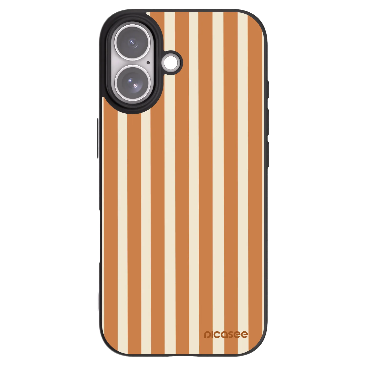 Picasee silikónový čierny obal pre Apple iPhone 17 - Orange lines