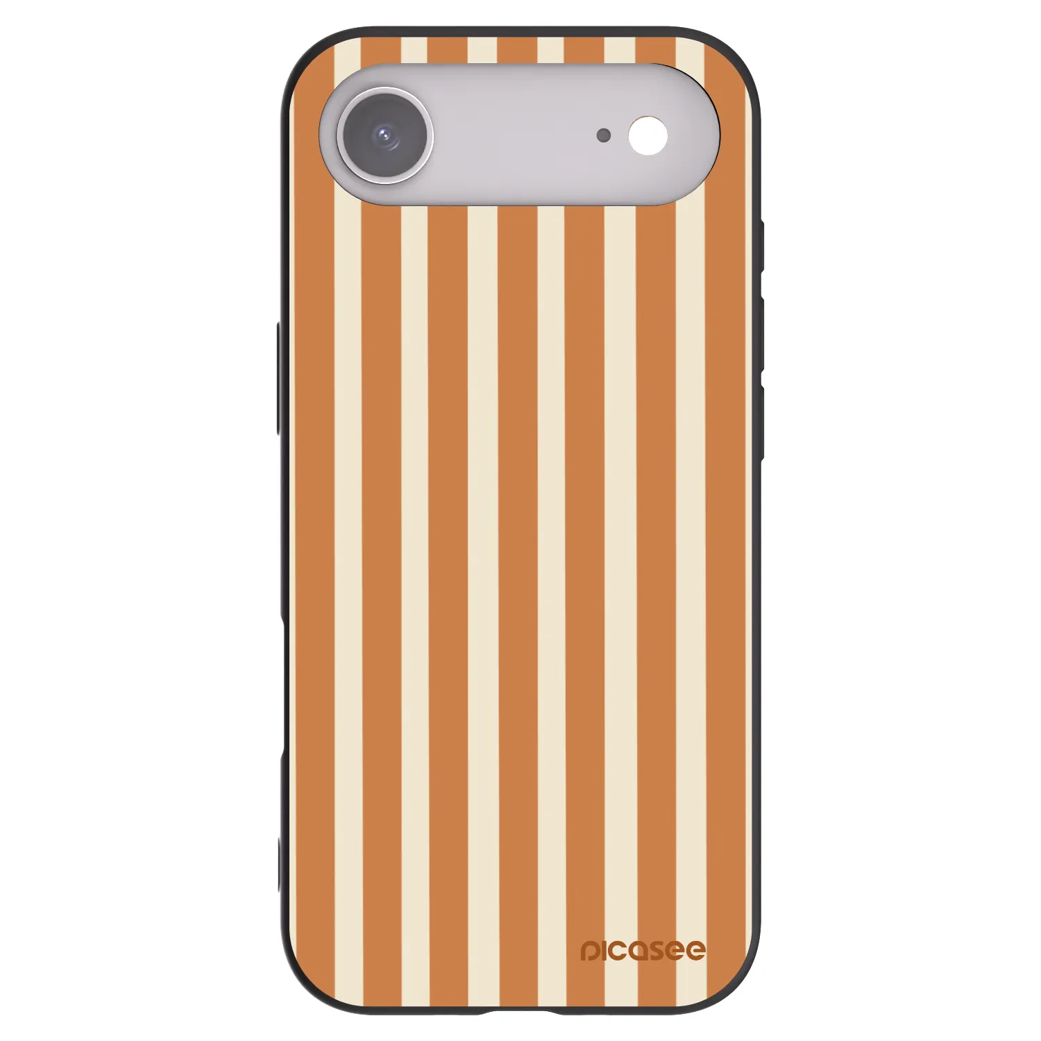 Picasee silikónový čierny obal pre Apple iPhone Air - Orange lines