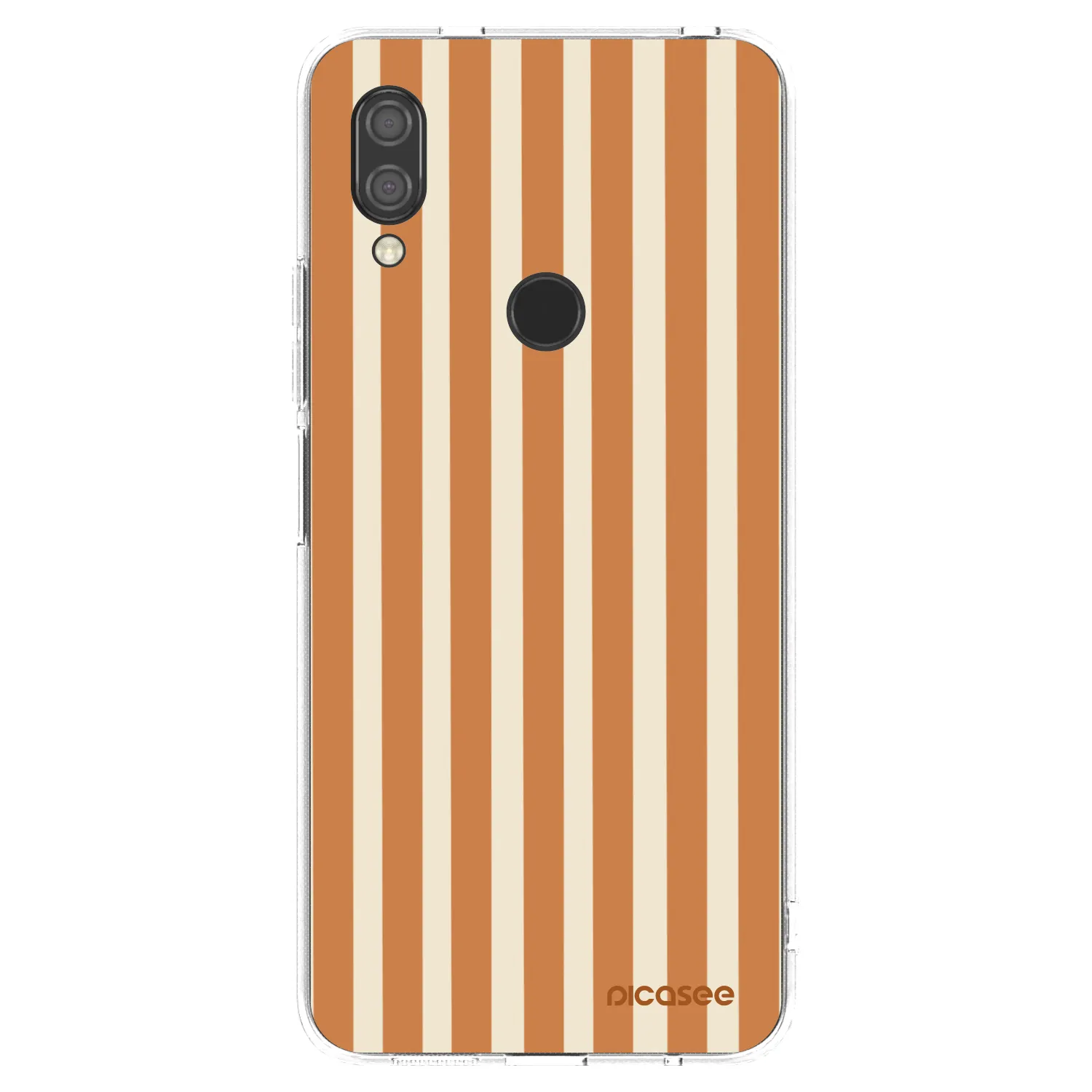 Picasee silikónový prehľadný obal pre Xiaomi Redmi 7 - Orange lines