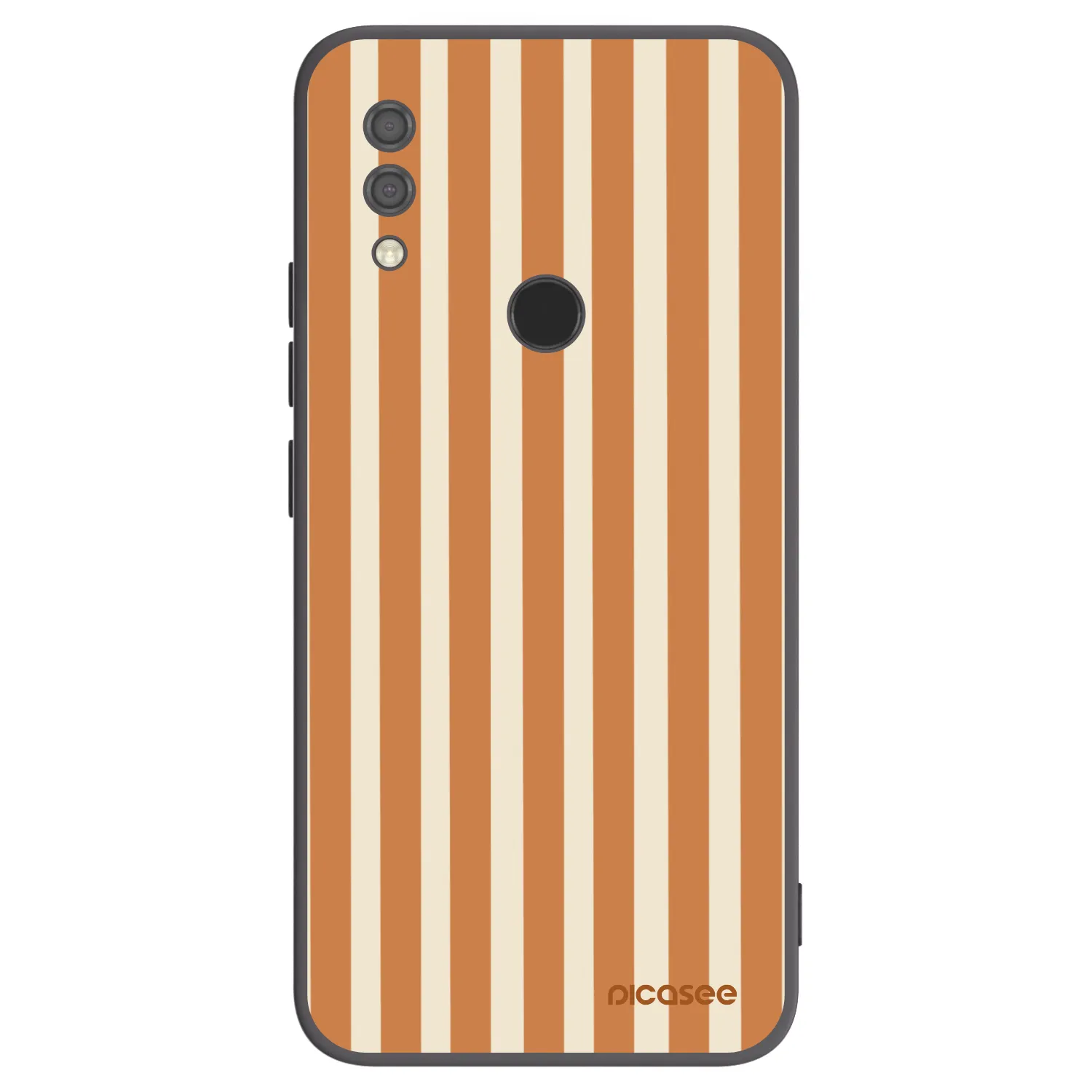Picasee silikónový čierny obal pre Xiaomi Redmi 7 - Orange lines