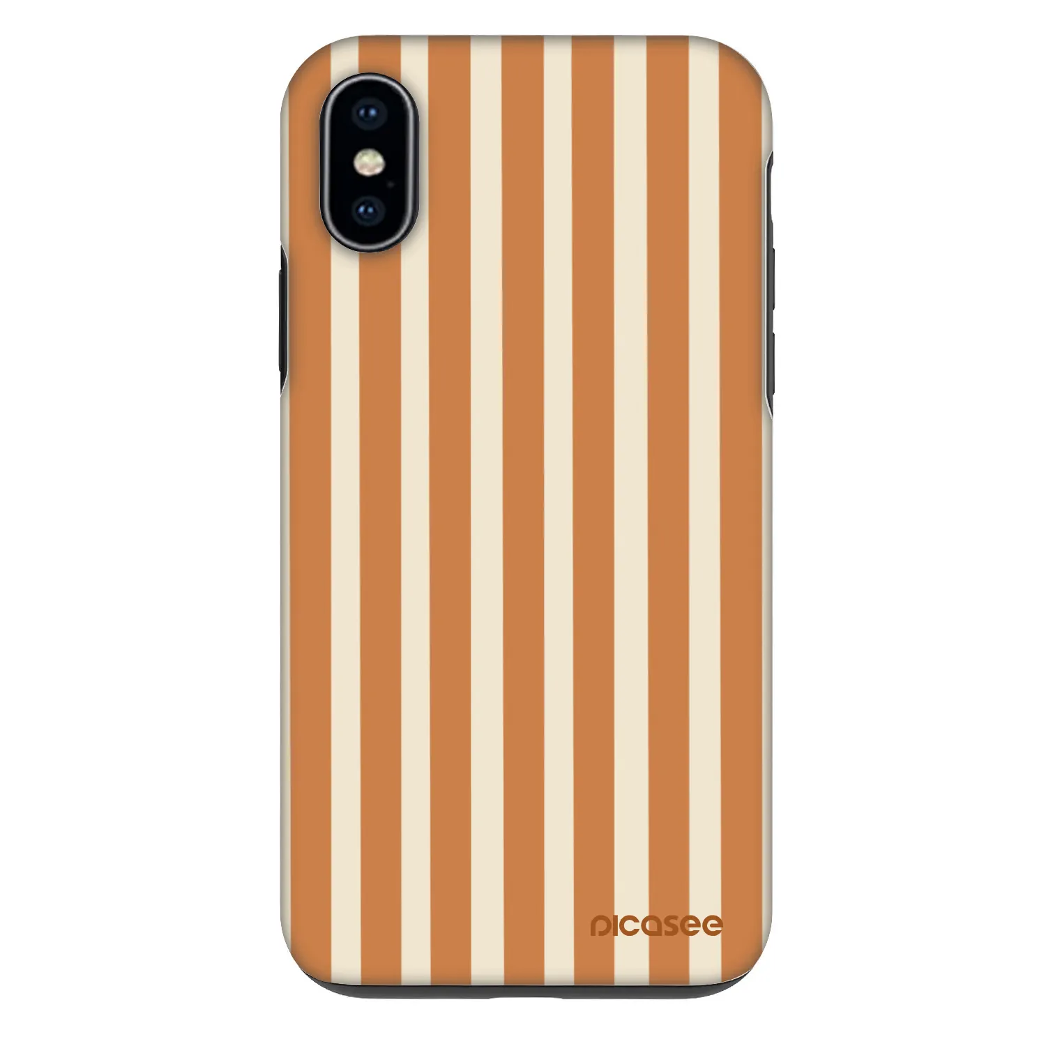 Picasee Fashion Case pre Apple iPhone X/XS - Orange lines