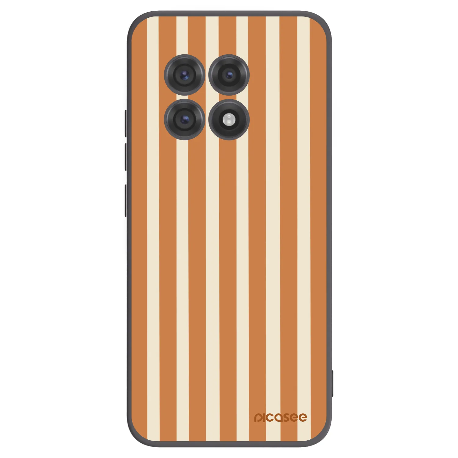 Picasee silikónový čierny obal pre OnePlus 13R 5G - Orange lines