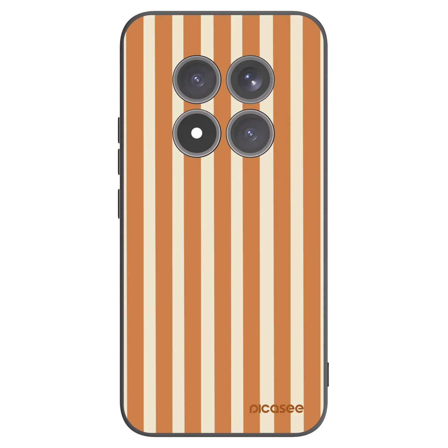 Picasee silikónový čierny obal pre Xiaomi Redmi Note 15 Pro+ - Orange lines