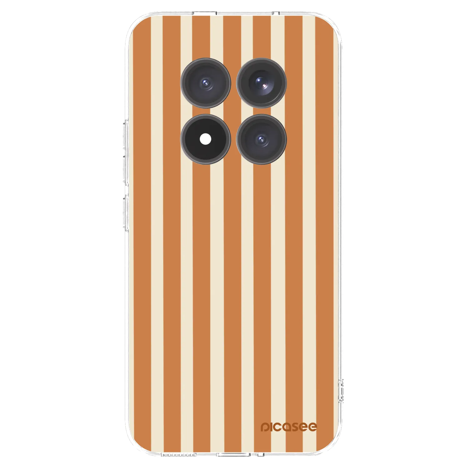 Picasee silikónový prehľadný obal pre Xiaomi Redmi Note 15 Pro+ - Orange lines