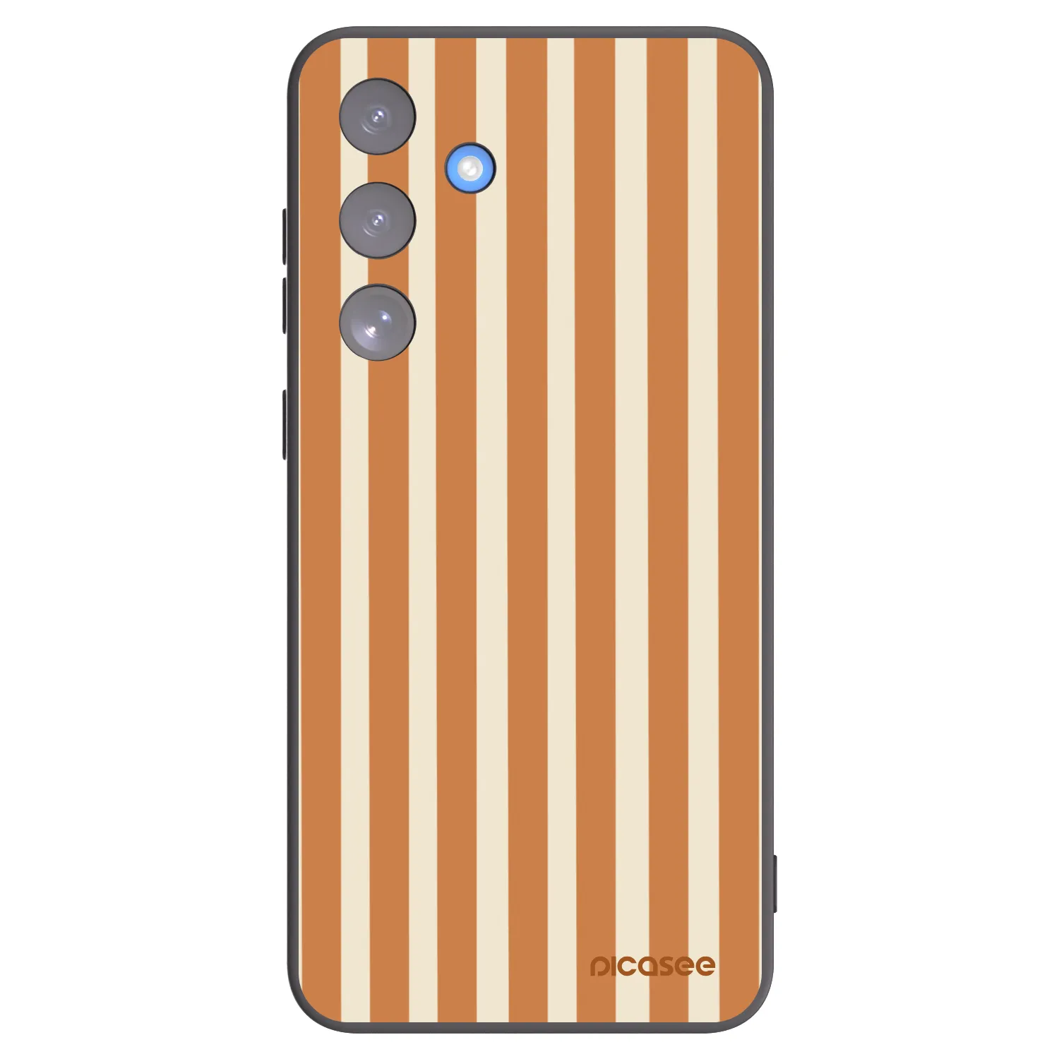 Picasee silikónový čierny obal pre Samsung Galaxy S25 FE 5G - Orange lines