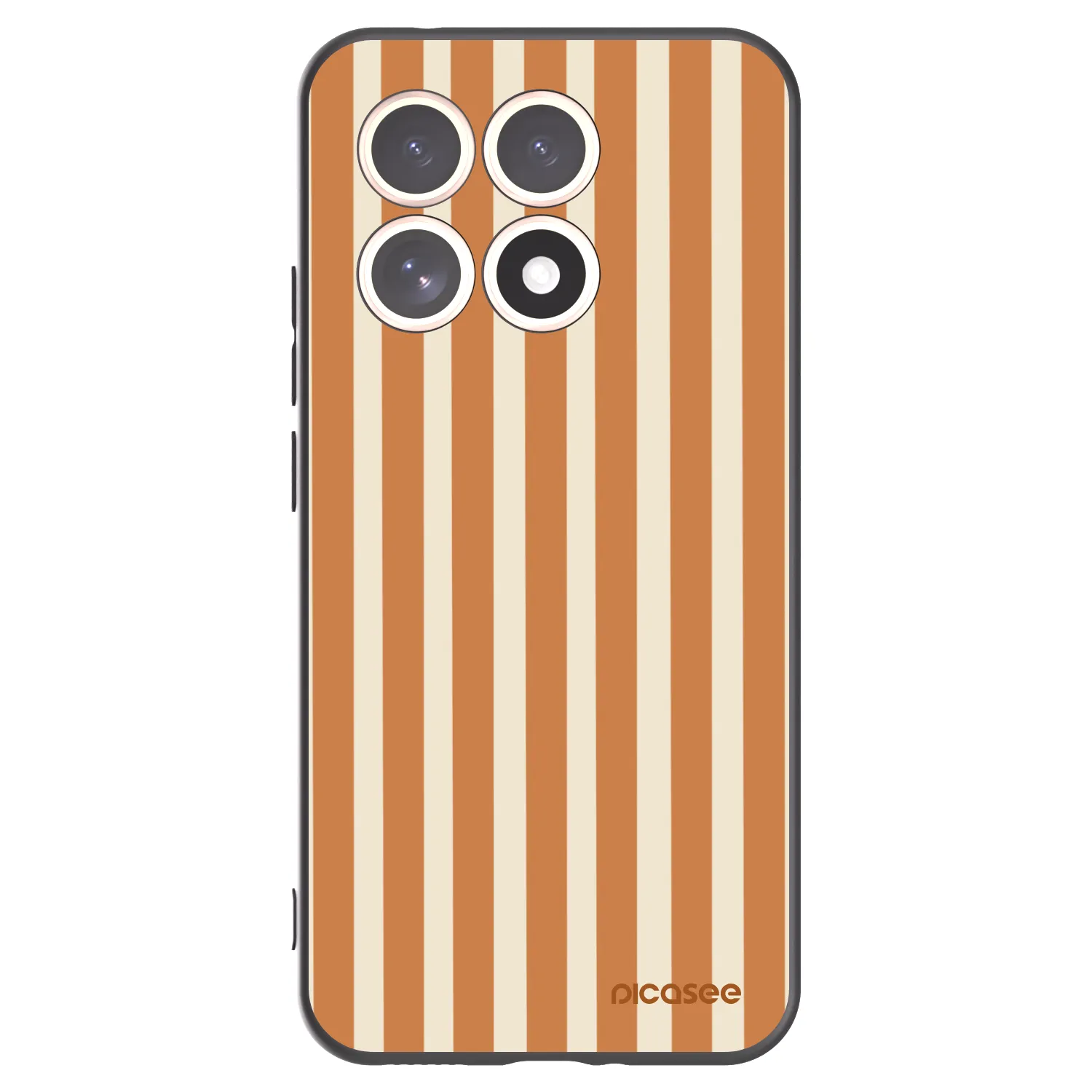 Picasee silikónový čierny obal pre Xiaomi 15T - Orange lines