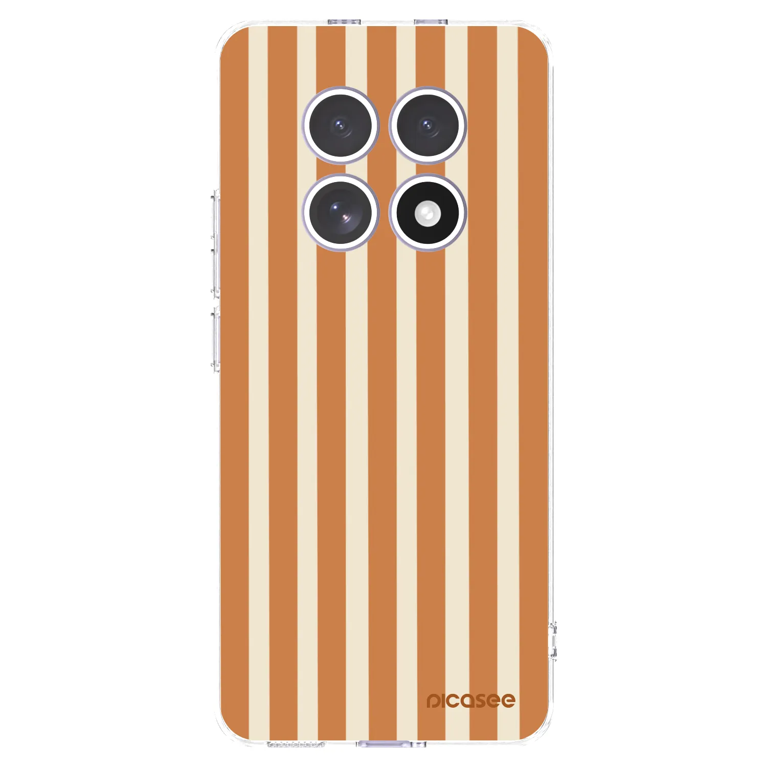 Picasee silikónový prehľadný obal pre Xiaomi Redmi Note 15 4G - Orange lines