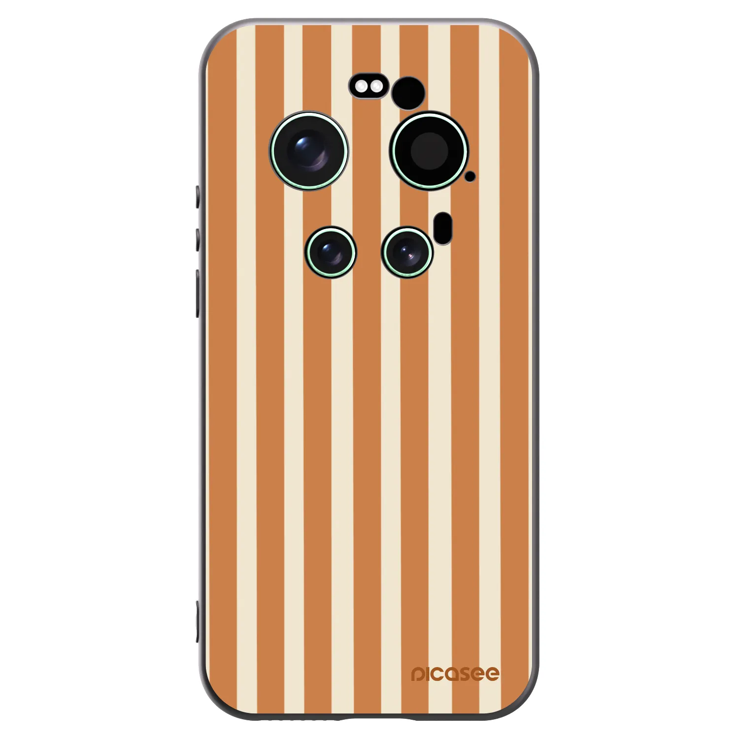 Picasee silikónový čierny obal pre Xiaomi 17 Ultra - Orange lines