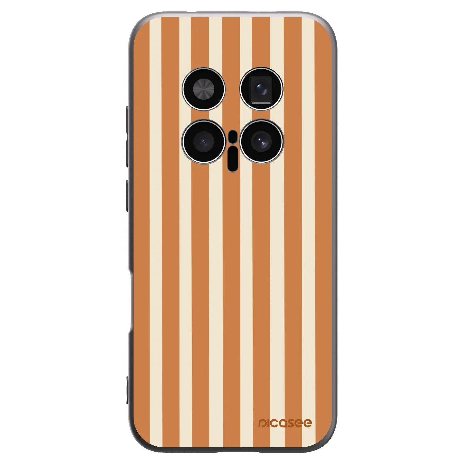 Picasee silikónový čierny obal pre Honor Magic8 Pro 5G - Orange lines