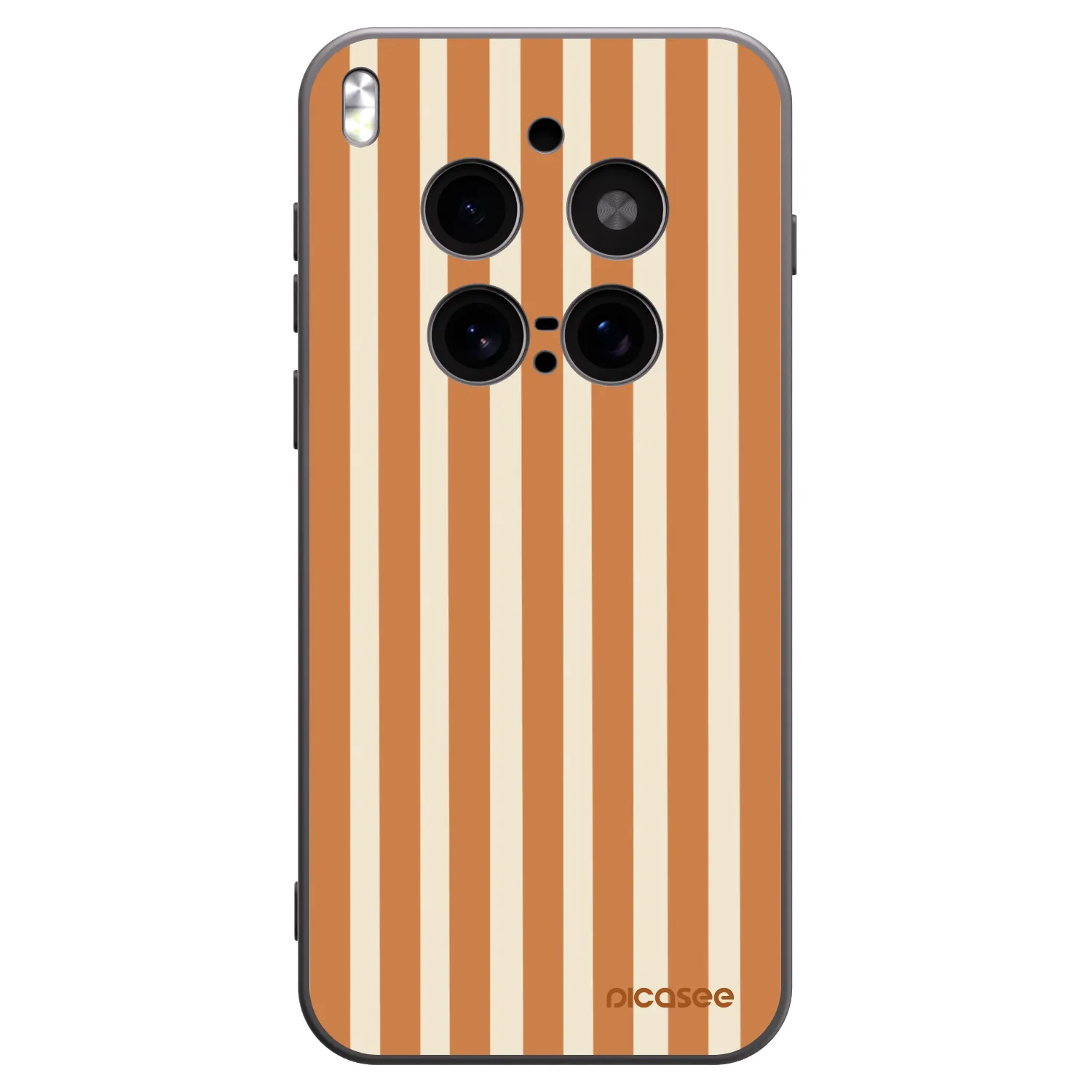 Picasee silikónový čierny obal pre Vivo X300 Pro - Orange lines
