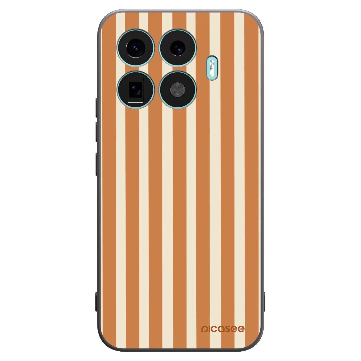 Picasee silikónový čierny obal pre Xiaomi 17T Pro - Orange lines