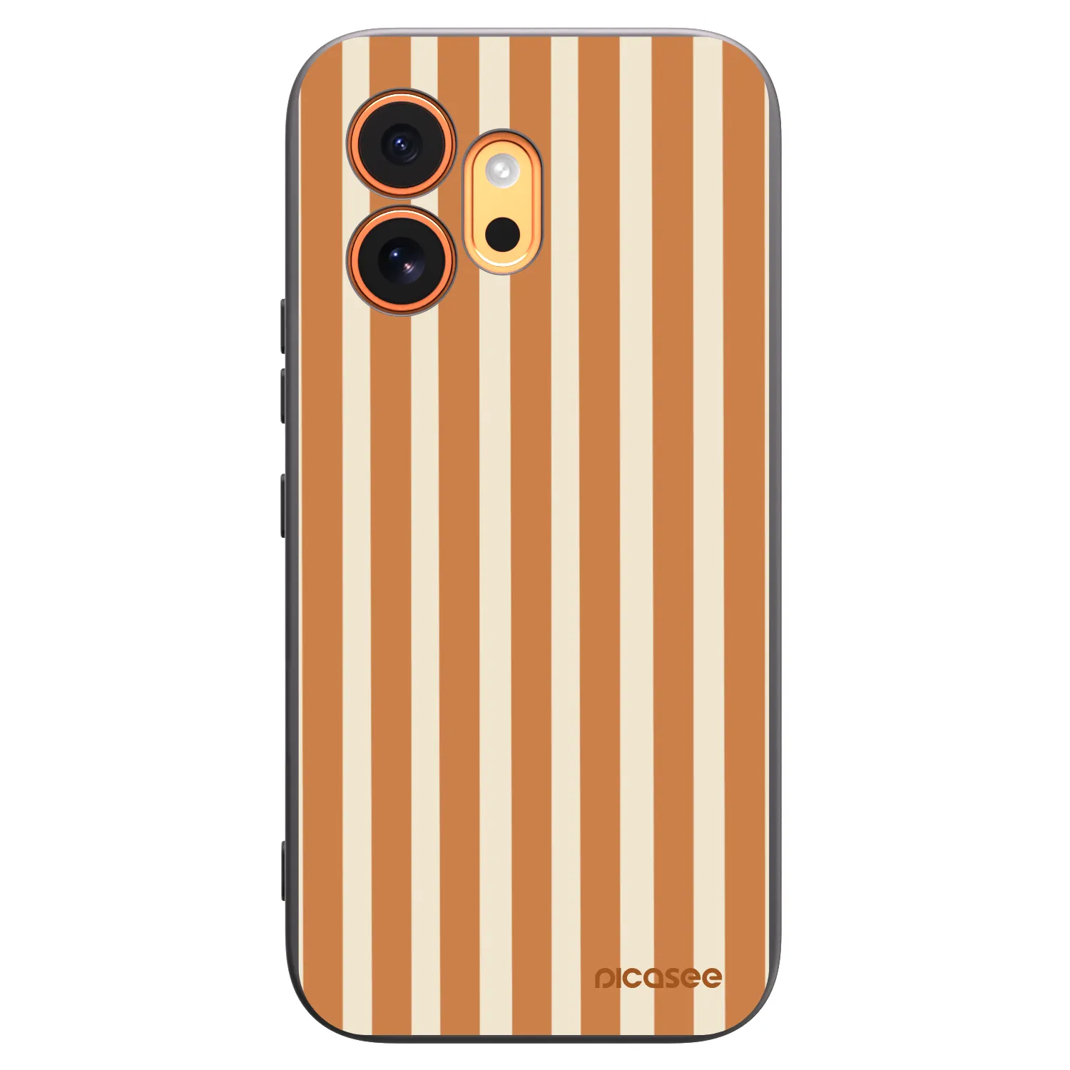 Picasee silikónový čierny obal pre Honor 600 - Orange lines