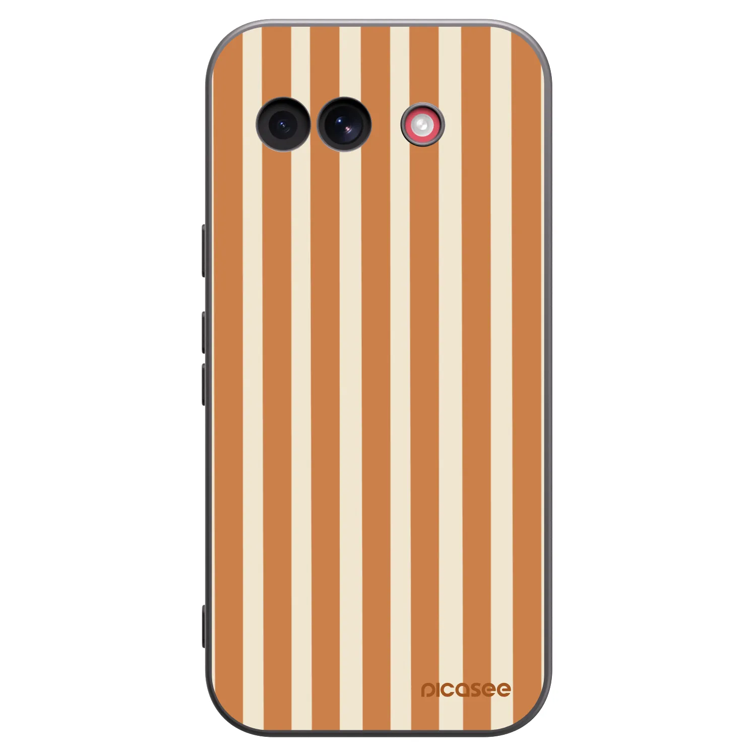 Picasee silikónový čierny obal pre Google Pixel 10a - Orange lines