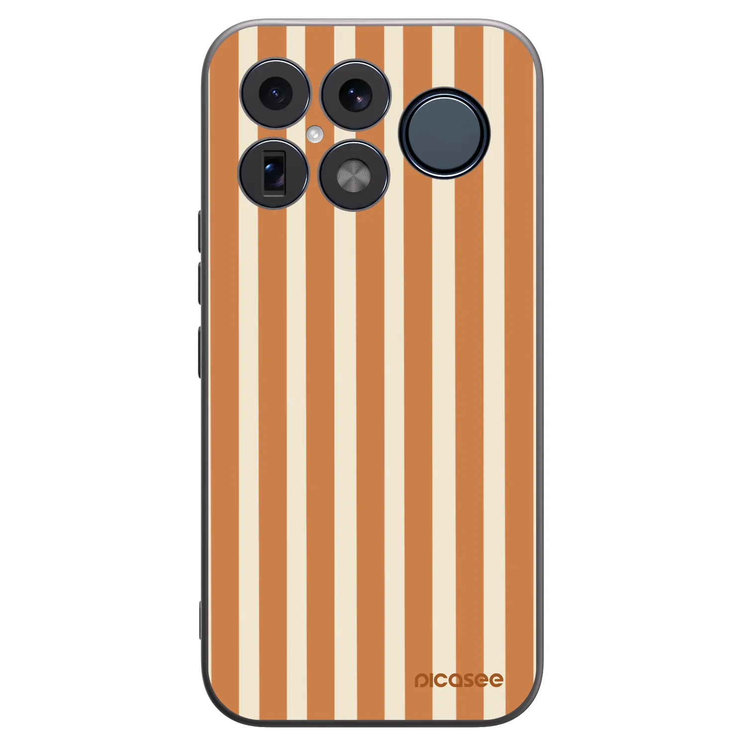 Picasee silikónový čierny obal pre Xiaomi Poco F8 Ultra - Orange lines