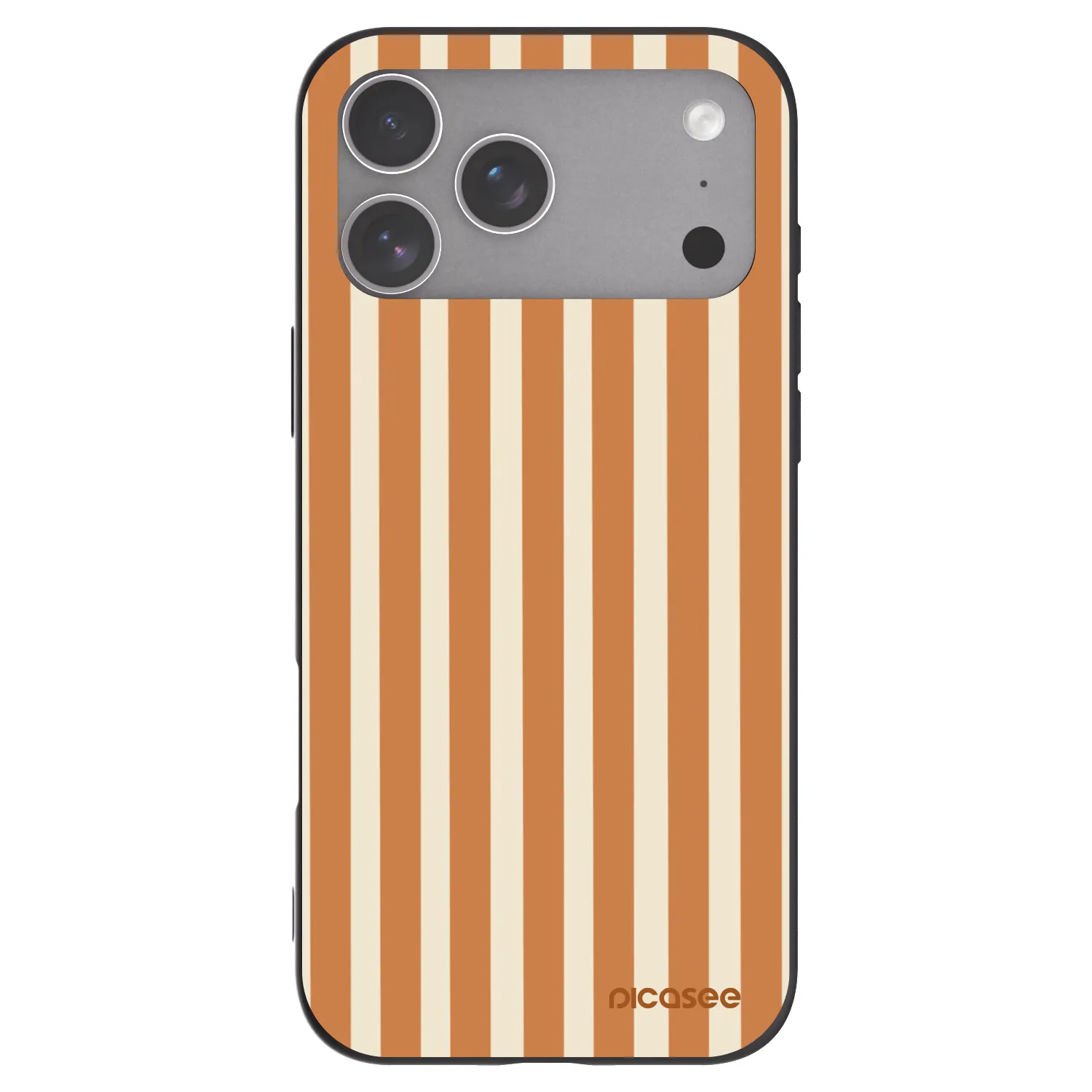 Picasee silikónový čierny obal pre Apple iPhone 18 Pro Max - Orange lines