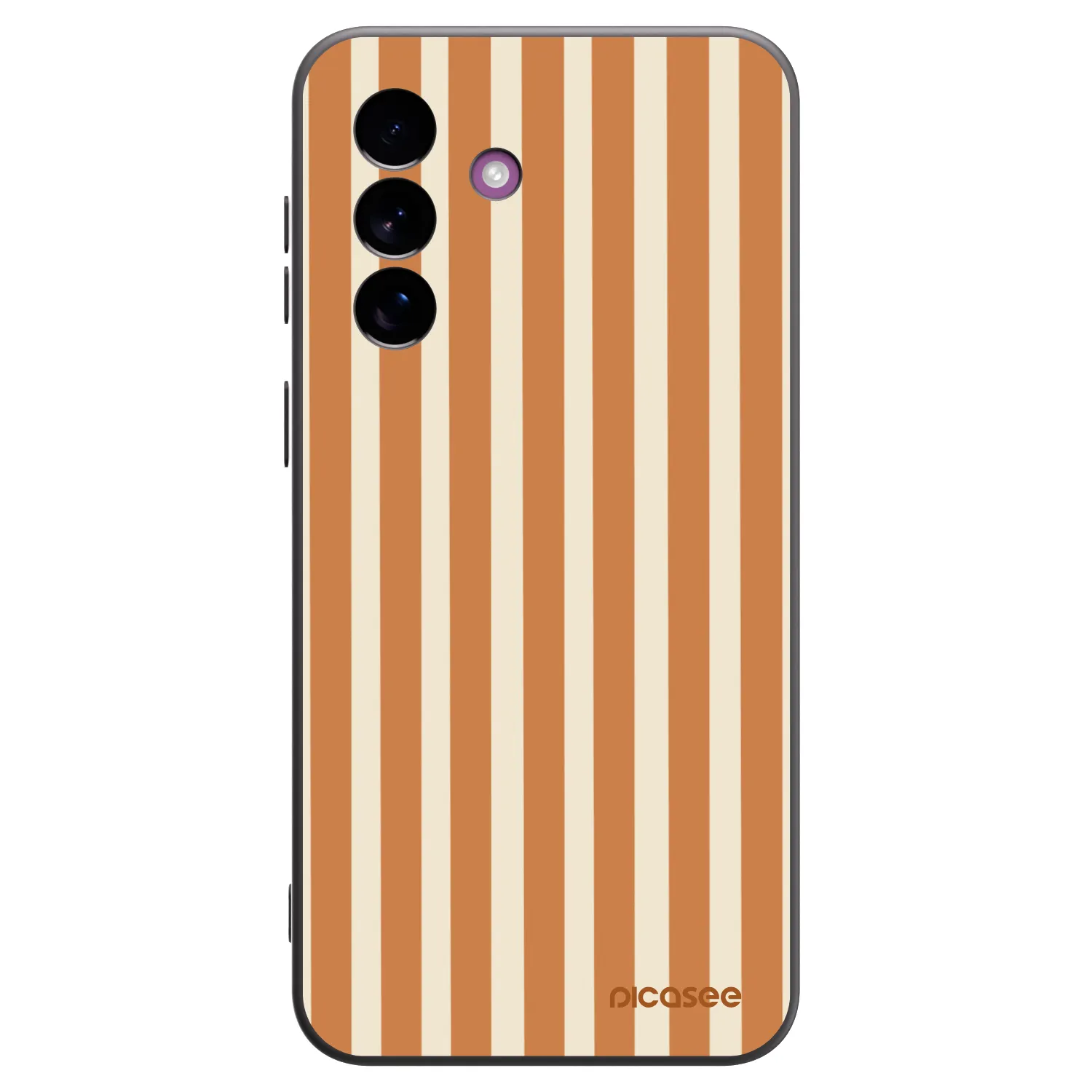Picasee silikónový čierny obal pre Samsung Galaxy A37 - Orange lines