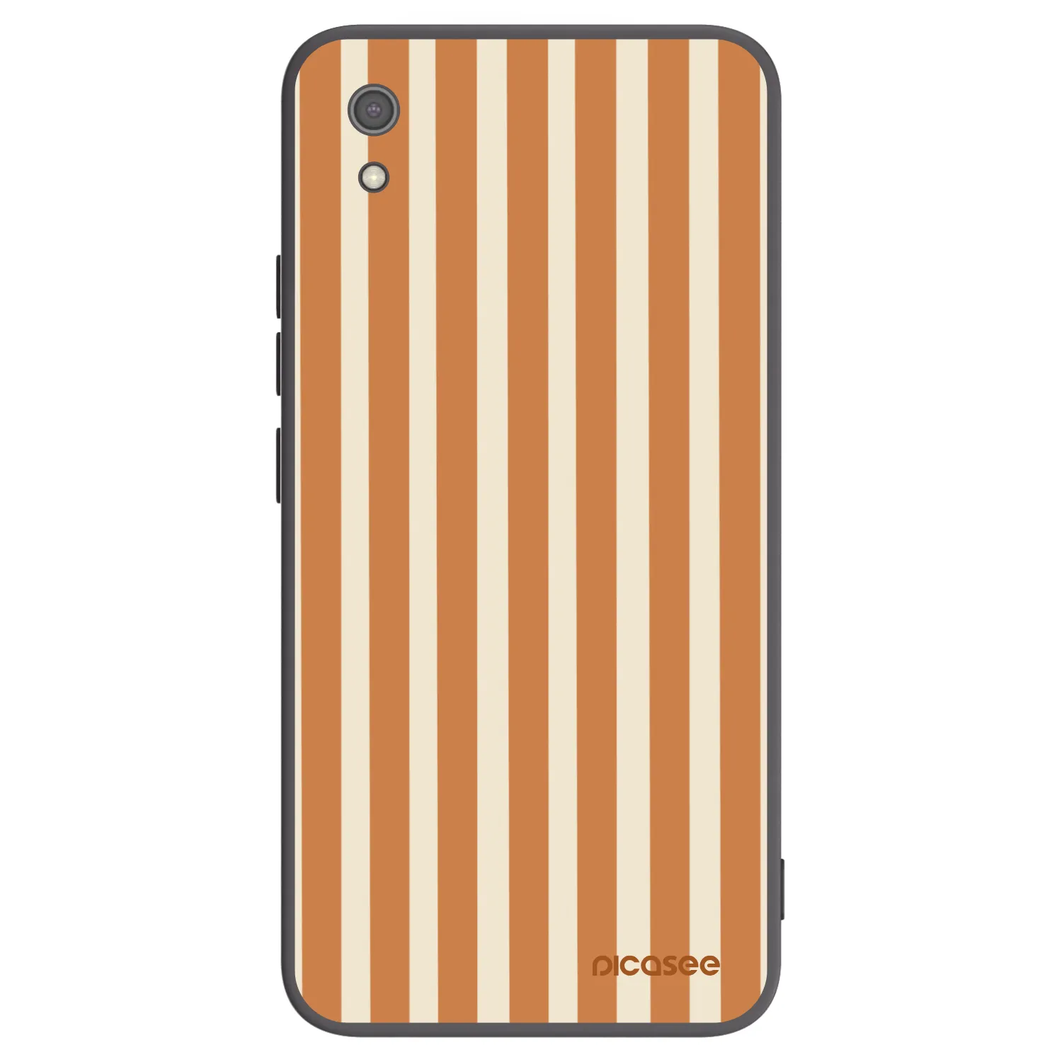 Picasee silikónový čierny obal pre Xiaomi Redmi 7A - Orange lines