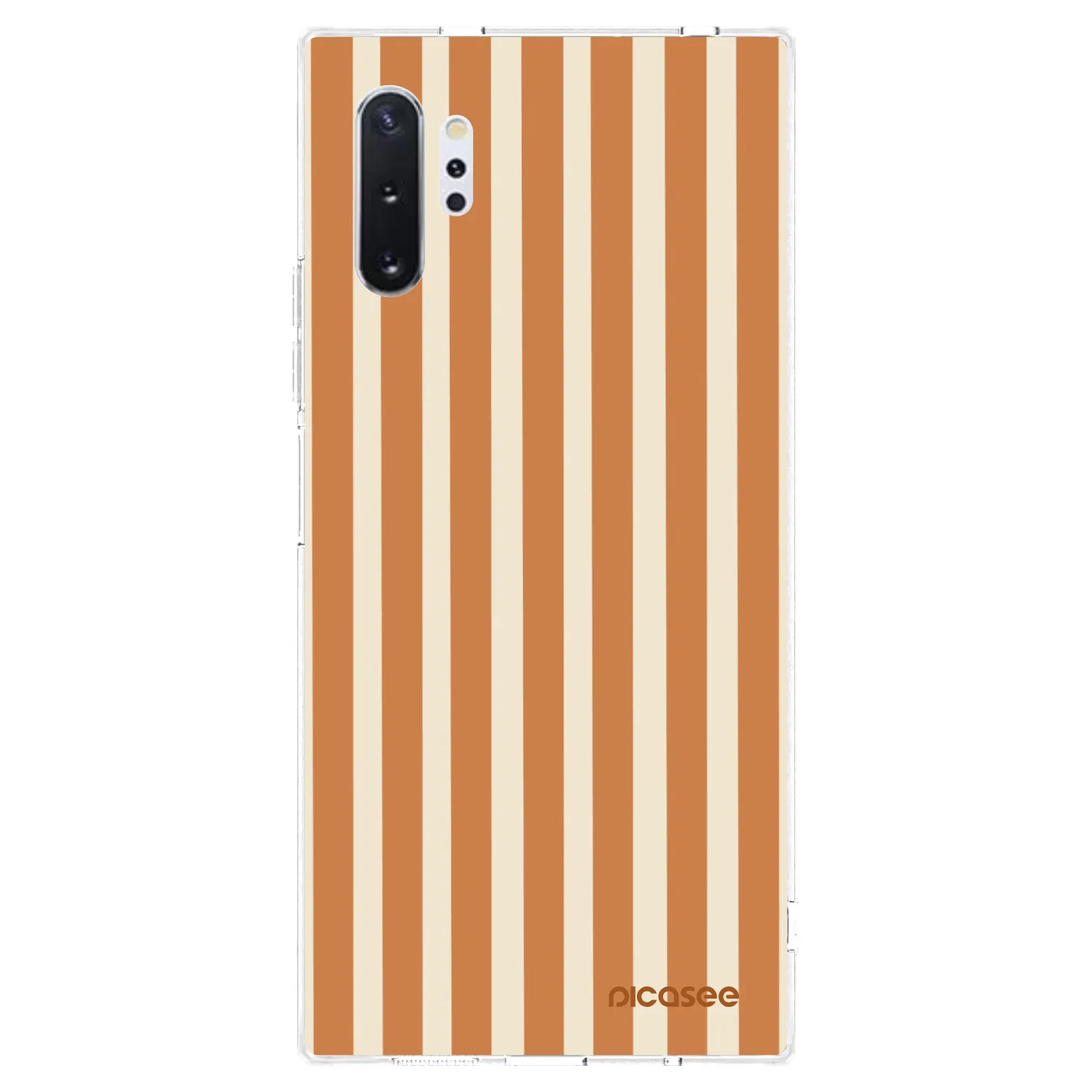 Picasee silikónový prehľadný obal pre Samsung Galaxy Note 10+ N975F - Orange lines