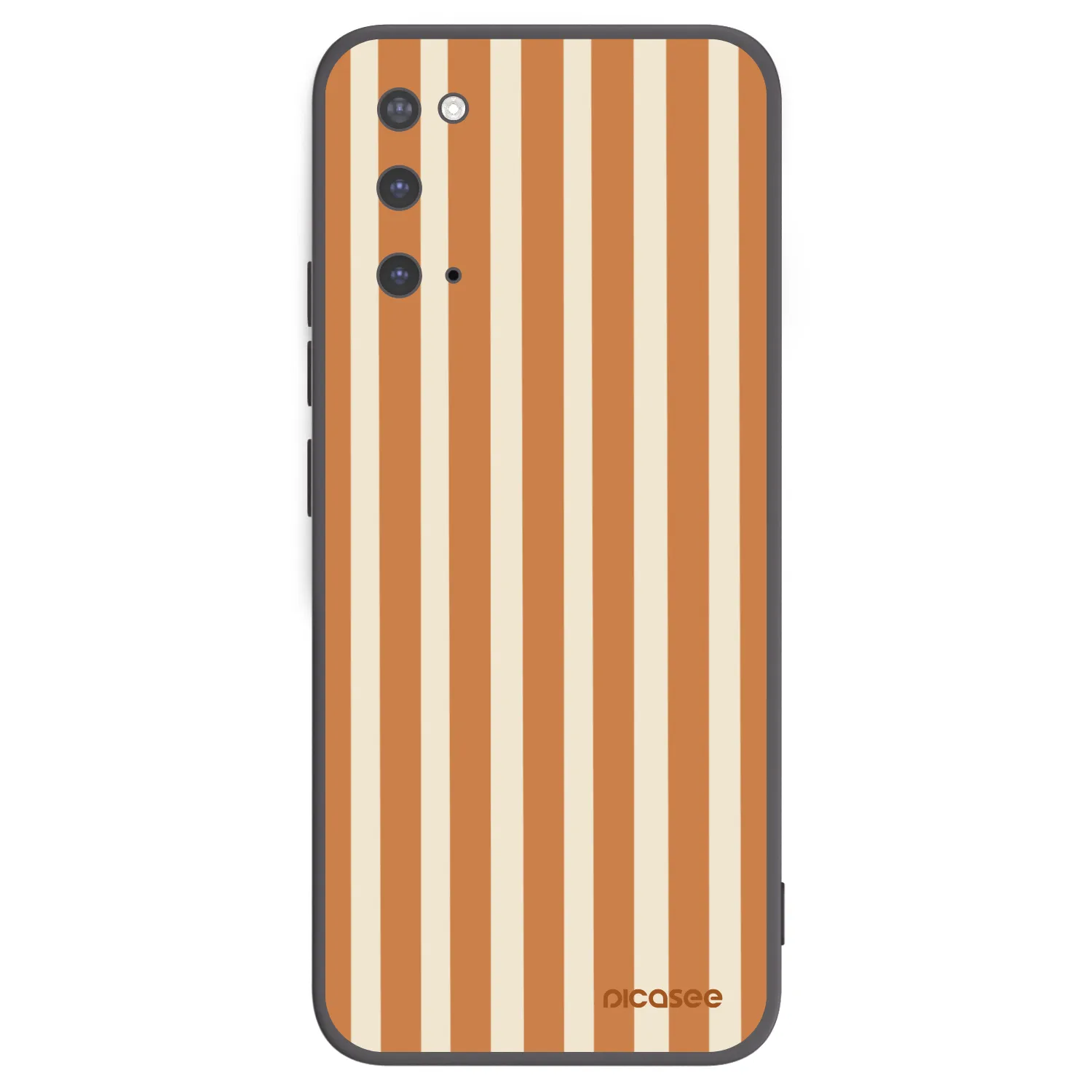 Picasee silikónový čierny obal pre Samsung Galaxy S20 G980F - Orange lines