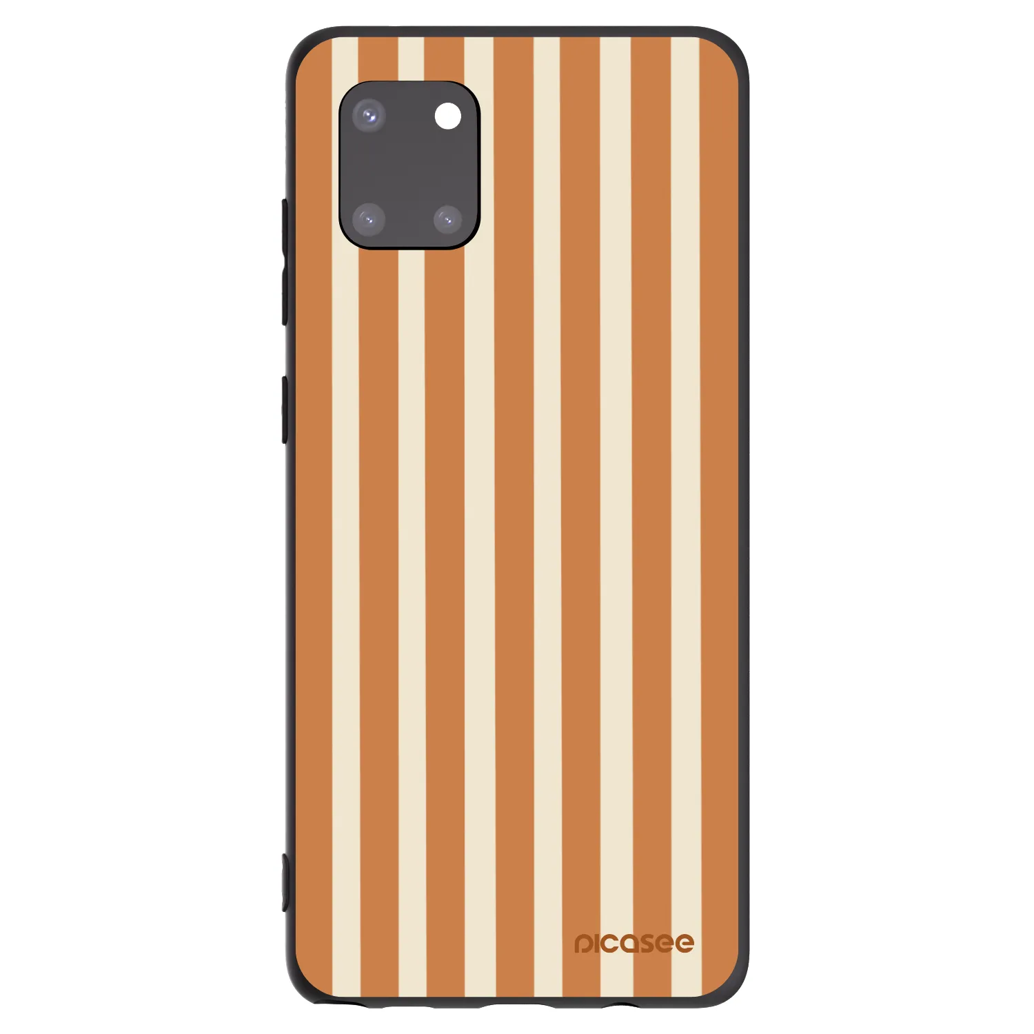 Picasee silikónový čierny obal pre Samsung Galaxy Note 10 Lite N770F - Orange lines
