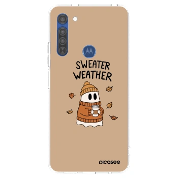Obal pre Motorola Moto G8 - Sweater ghost