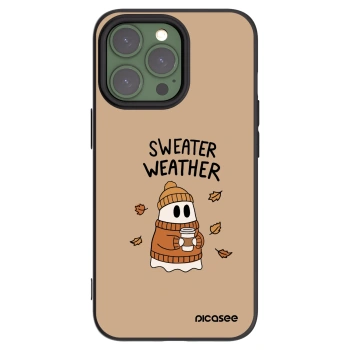 Picasee silikónový čierny obal pre Apple iPhone 13 Pro - Sweater ghost