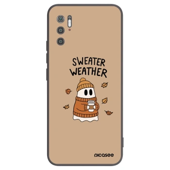 Picasee silikónový čierny obal pre Xiaomi Poco M3 Pro 5G - Sweater ghost