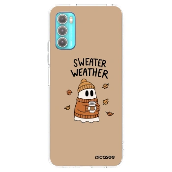 Picasee silikónový prehľadný obal pre Motorola Moto G60 - Sweater ghost