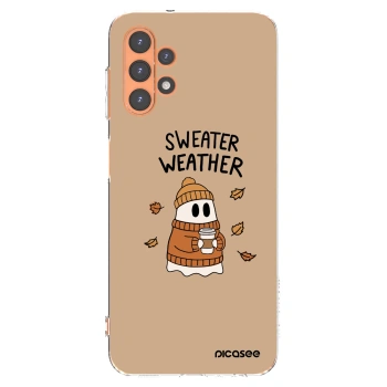 Picasee silikónový prehľadný obal pre Samsung Galaxy A13 4G A135 - Sweater ghost