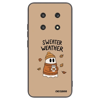 Picasee silikónový čierny obal pre Honor Magic4 Lite 5G - Sweater ghost