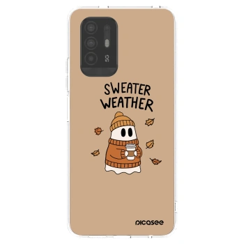 Picasee silikónový prehľadný obal pre OPPO A94 5G - Sweater ghost