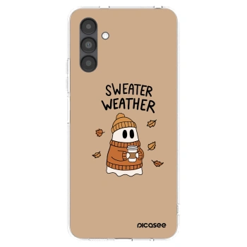 Picasee silikónový prehľadný obal pre Samsung Galaxy A04s A047F - Sweater ghost