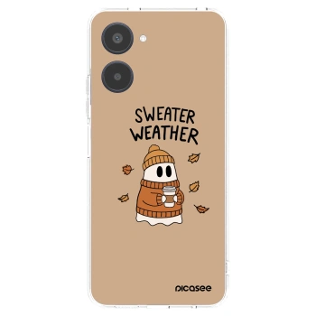 Picasee silikónový prehľadný obal pre Realme 10 4G - Sweater ghost