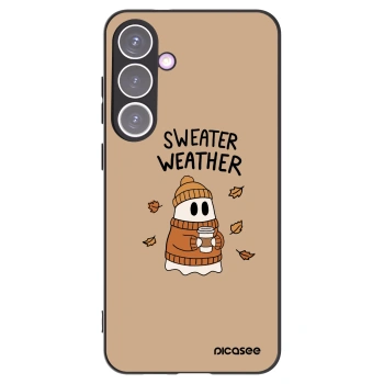 Picasee silikónový čierny obal pre Samsung Galaxy S24+ S926B 5G - Sweater ghost