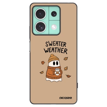 Picasee silikónový čierny obal pre Xiaomi Redmi Note 13 5G - Sweater ghost