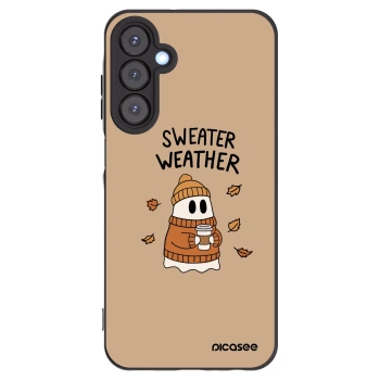 Picasee silikónový čierny obal pre Samsung Galaxy A25 A256B 5G - Sweater ghost