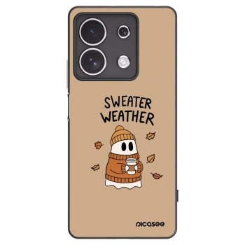 Picasee silikónový čierny obal pre Xiaomi Redmi Note 13 4G - Sweater ghost