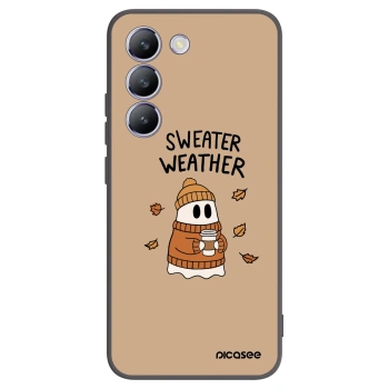 Picasee silikónový čierny obal pre Vivo V40 SE 5G - Sweater ghost