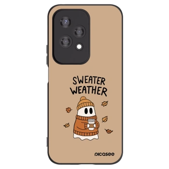Picasee silikónový čierny obal pre Honor 200 Lite - Sweater ghost