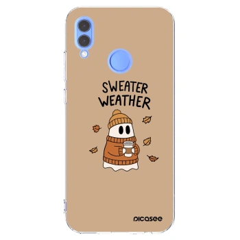 Picasee silikónový prehľadný obal pre Huawei P Smart 2019 - Sweater ghost
