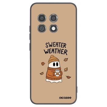 Picasee silikónový čierny obal pre OnePlus 11 5G - Sweater ghost