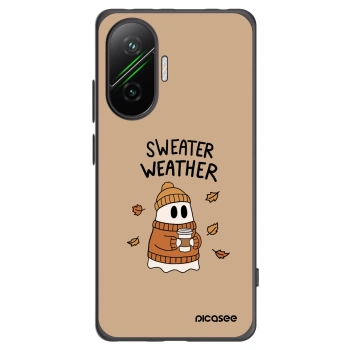 Picasee silikónový čierny obal pre Xiaomi Poco F7 5G - Sweater ghost