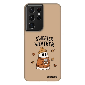 Obal pre Samsung Galaxy S21 Ultra 5G G998B - Sweater ghost