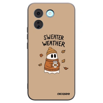 Picasee silikónový čierny obal pre Xiaomi Redmi Note 17 Pro MAX 5G - Sweater ghost