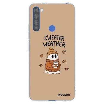 Picasee silikónový prehľadný obal pre Xiaomi Redmi Note 8T - Sweater ghost