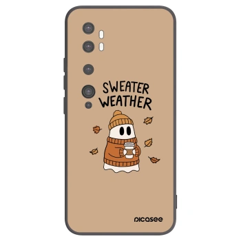 Picasee silikónový čierny obal pre Xiaomi Mi Note 10 (Pro) - Sweater ghost