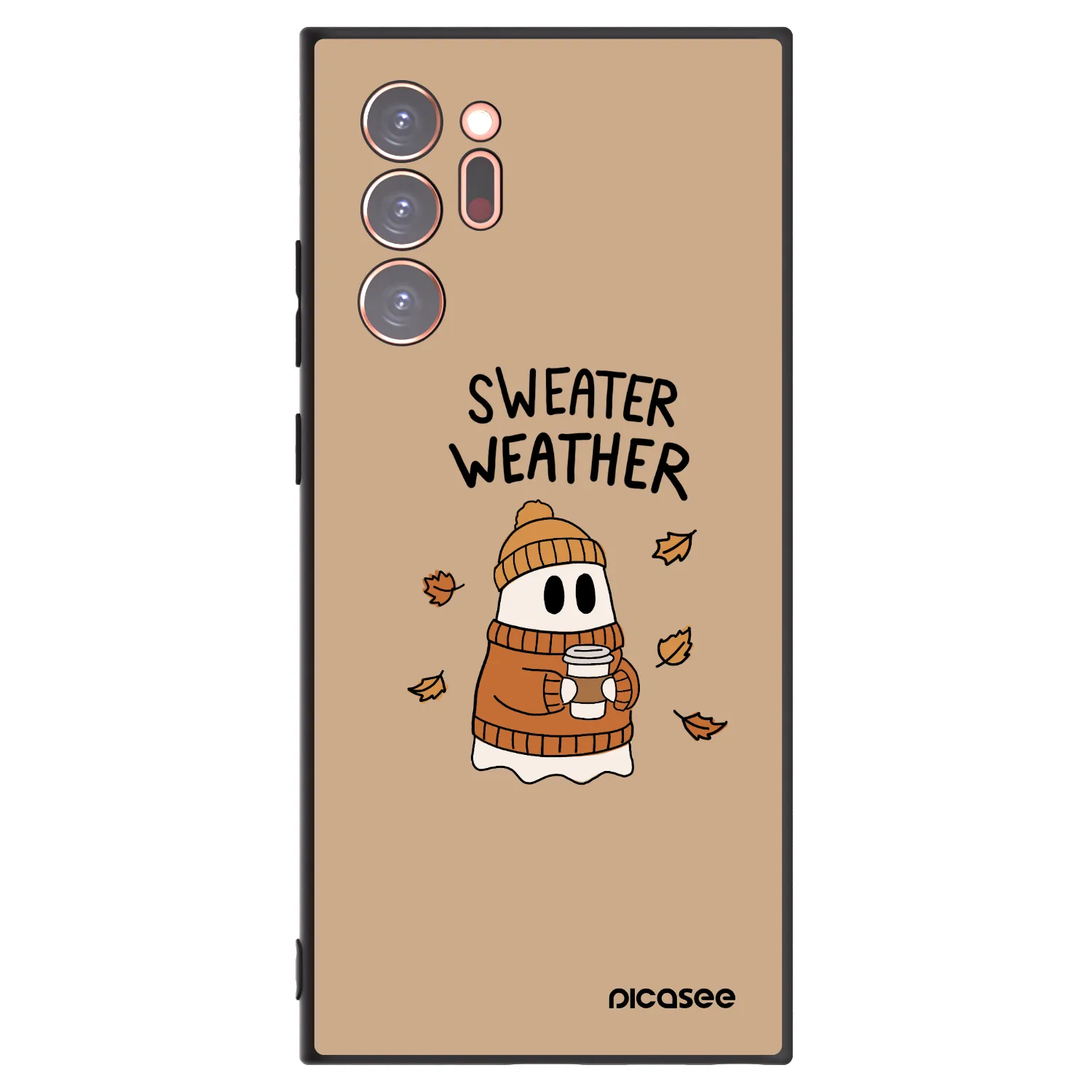 Picasee silikónový čierny obal pre Samsung Galaxy Note 20 Ultra - Sweater ghost