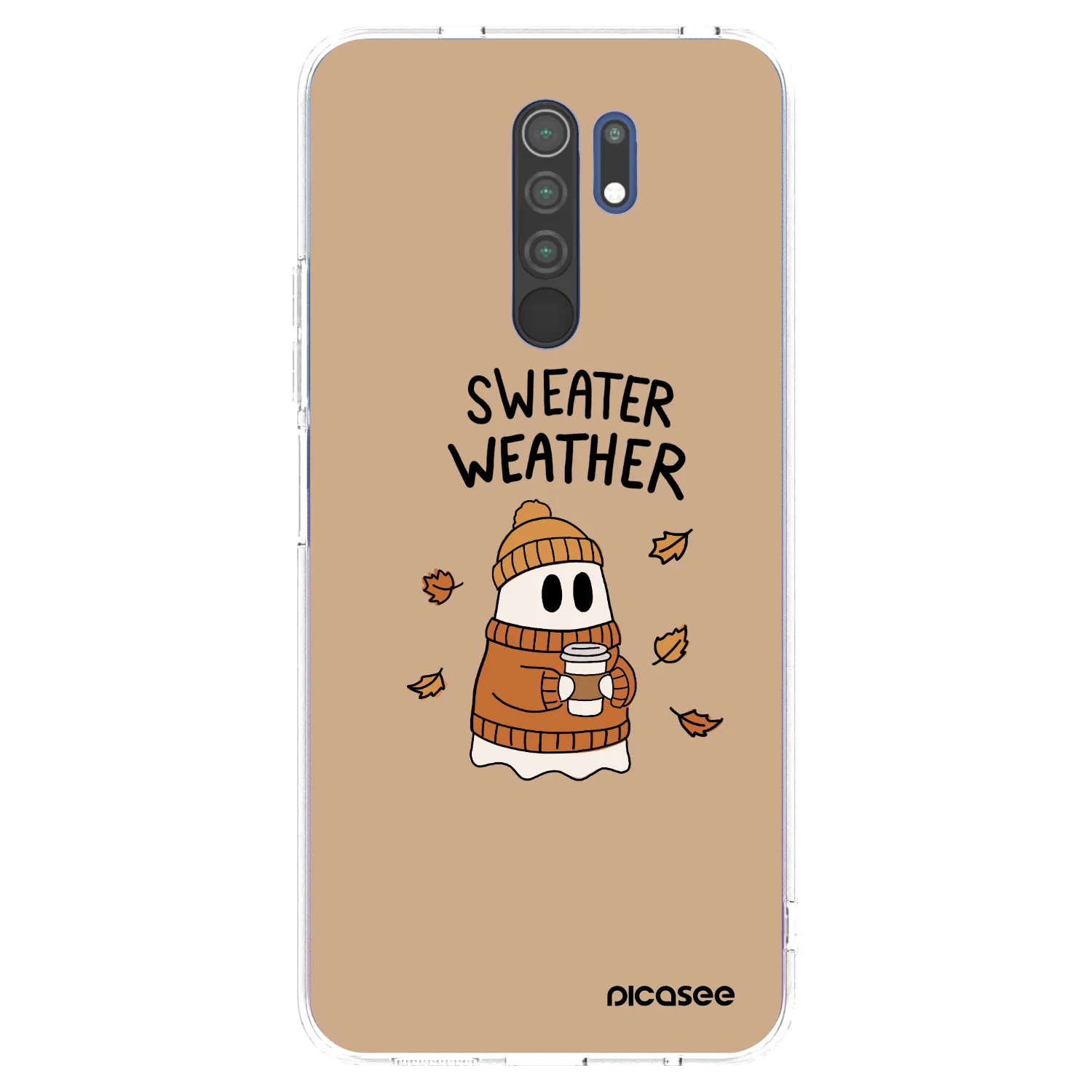 Picasee silikónový prehľadný obal pre Xiaomi Redmi 9 - Sweater ghost